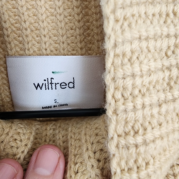 Aritzia Wilfred Montpellier Turtleneck In Color Heather Gold Camel - Picture 5 of 8